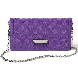 White House Black Market Iris Trifold clutch